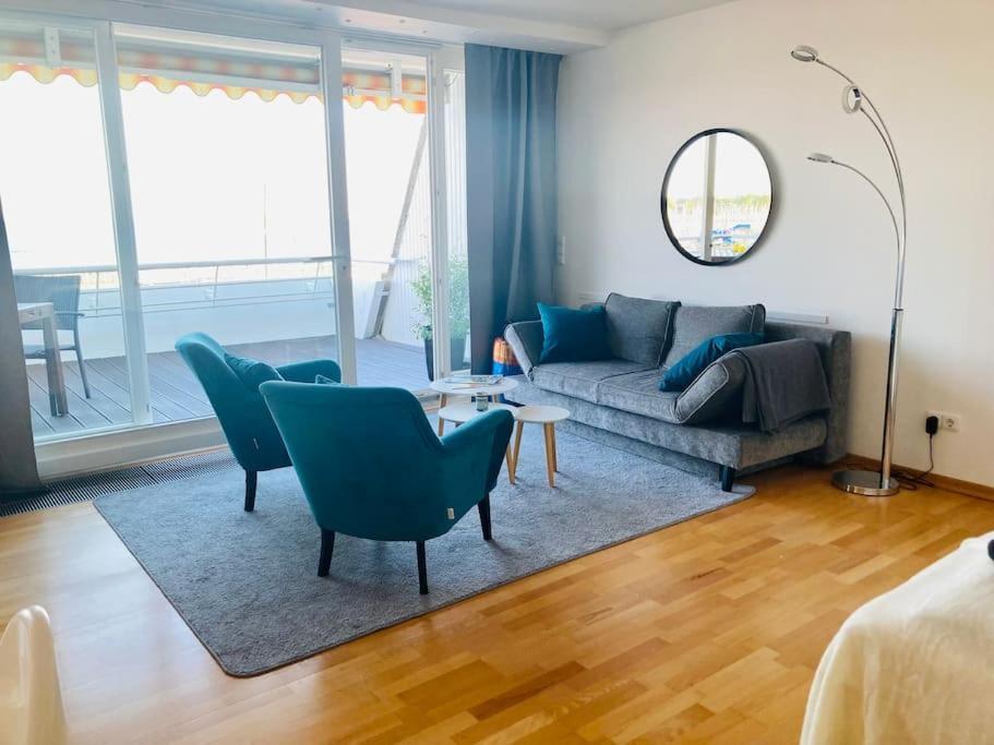 Ferienwohnung Panoramablick Und Den Strand Direkt Vor Der Tuer Kiel Exterior foto